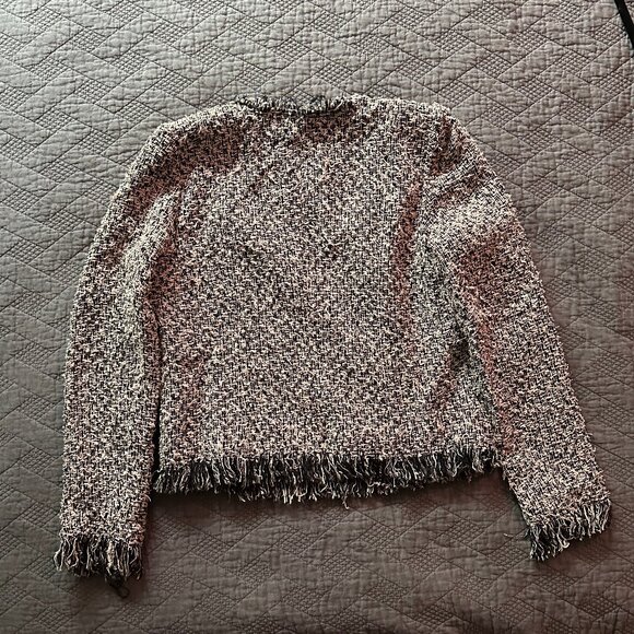 Rebecca Taylor Fringe Tweed Jacket NWT - Picture 2 of 6